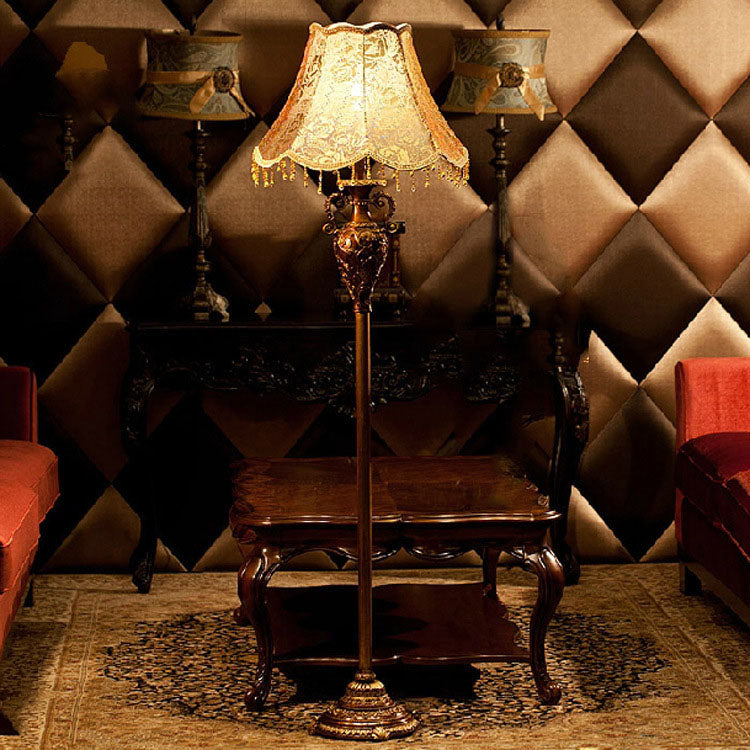 European Brown Floor Lamp