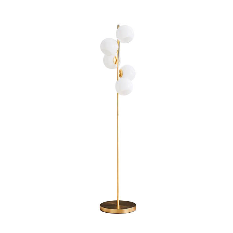 Modern Minimalist White 5-Light Floor Lamp