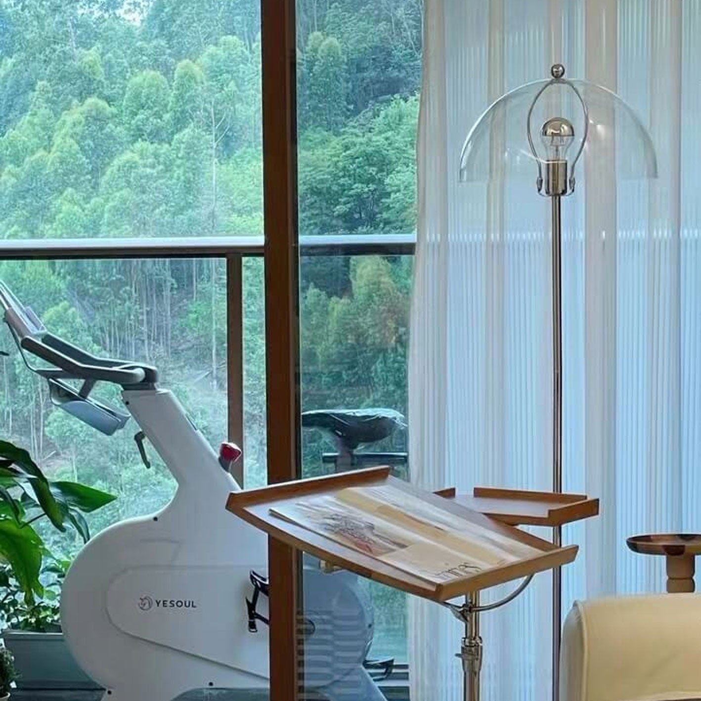 Retro Clear Glass Floor Lamp
