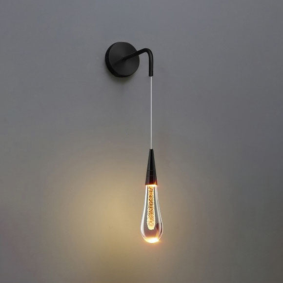 Modern Luxury Teardrop Crystal LED Wall Sconce