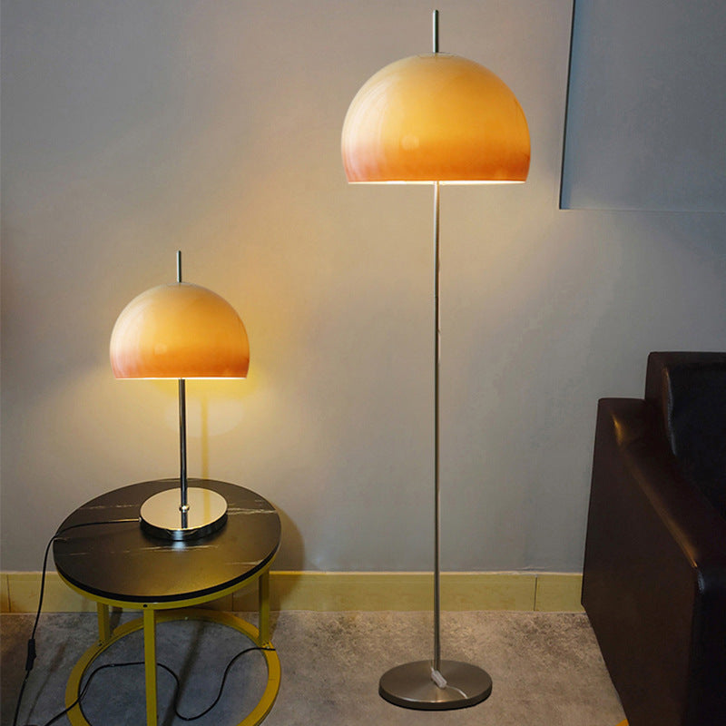 Retro Beige 2-Light Floor Lamp