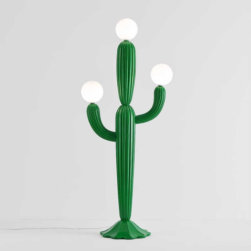Contemporary Green 3-Light Floor Lamp