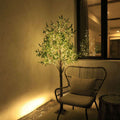 Modern Creative Olive Leaf LED Simulation Plants Table Lamp
