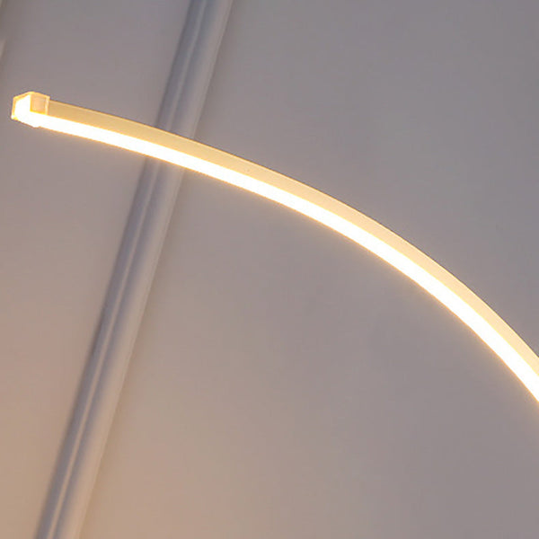 Modern White Arc Floor Lamp