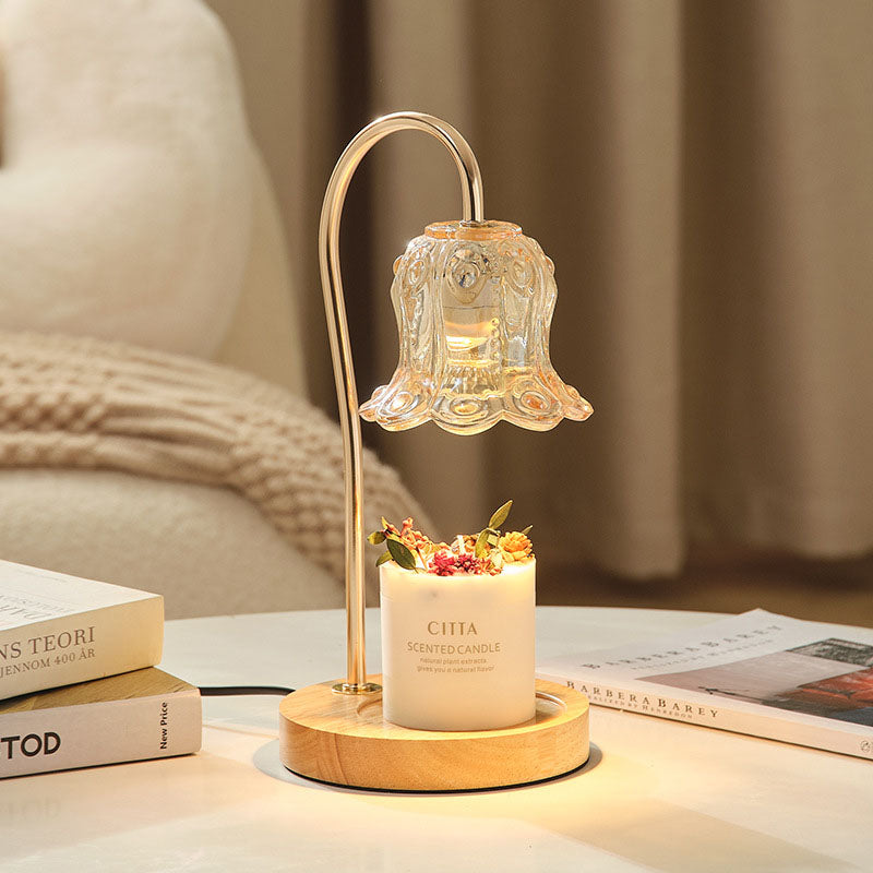 Modern Creative Simple Solid Wood Lily Of The Table Lamp