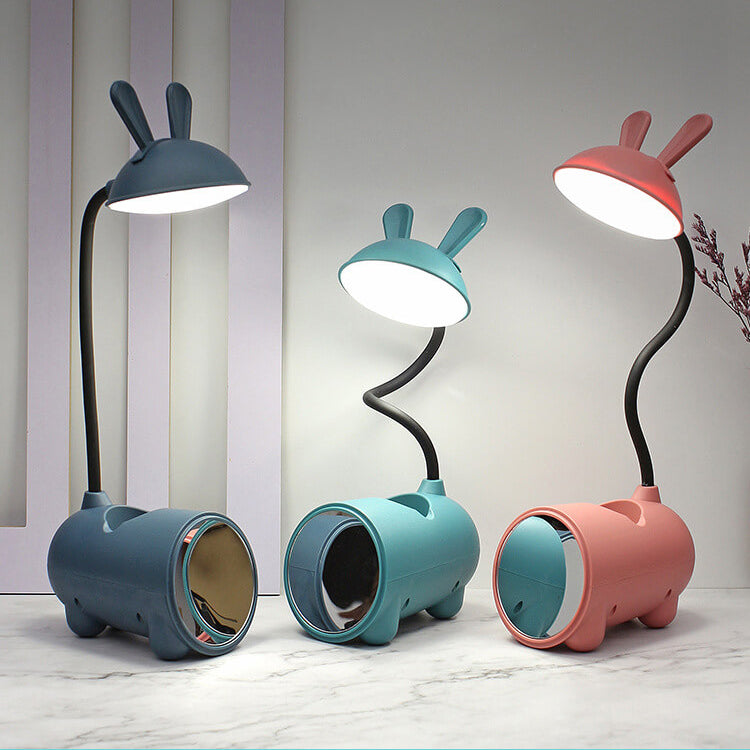 Creative Cartoon Rabbit LED Touch Desk Lamp with Desk Lamp