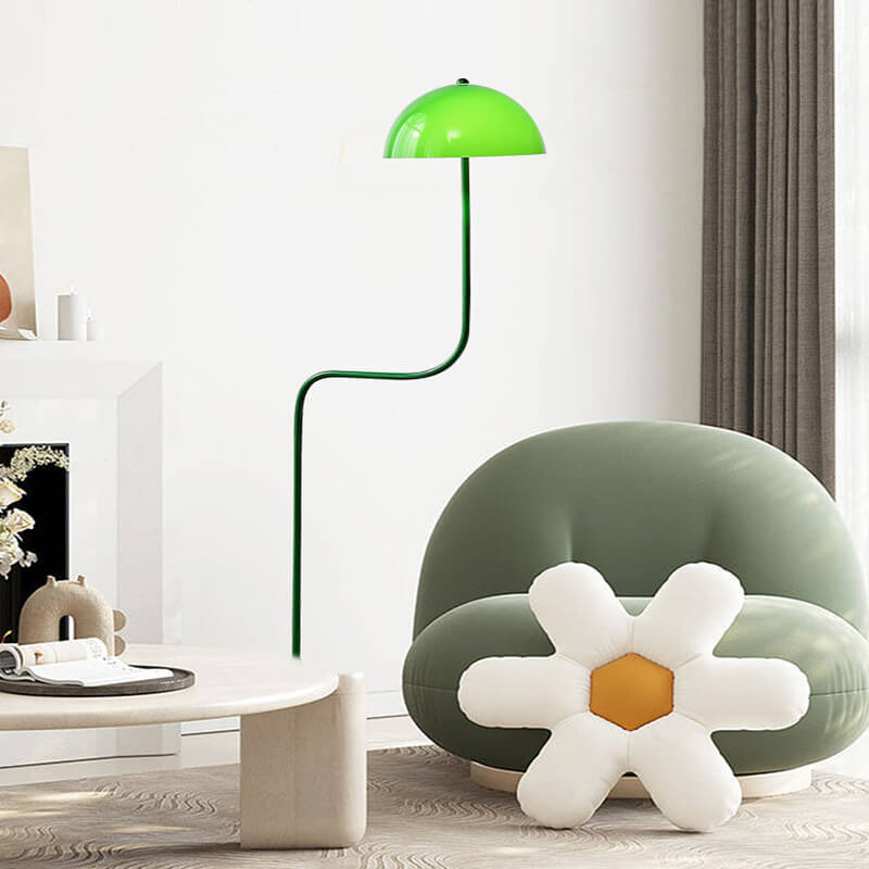 Scandinavian Green Floor Lamp