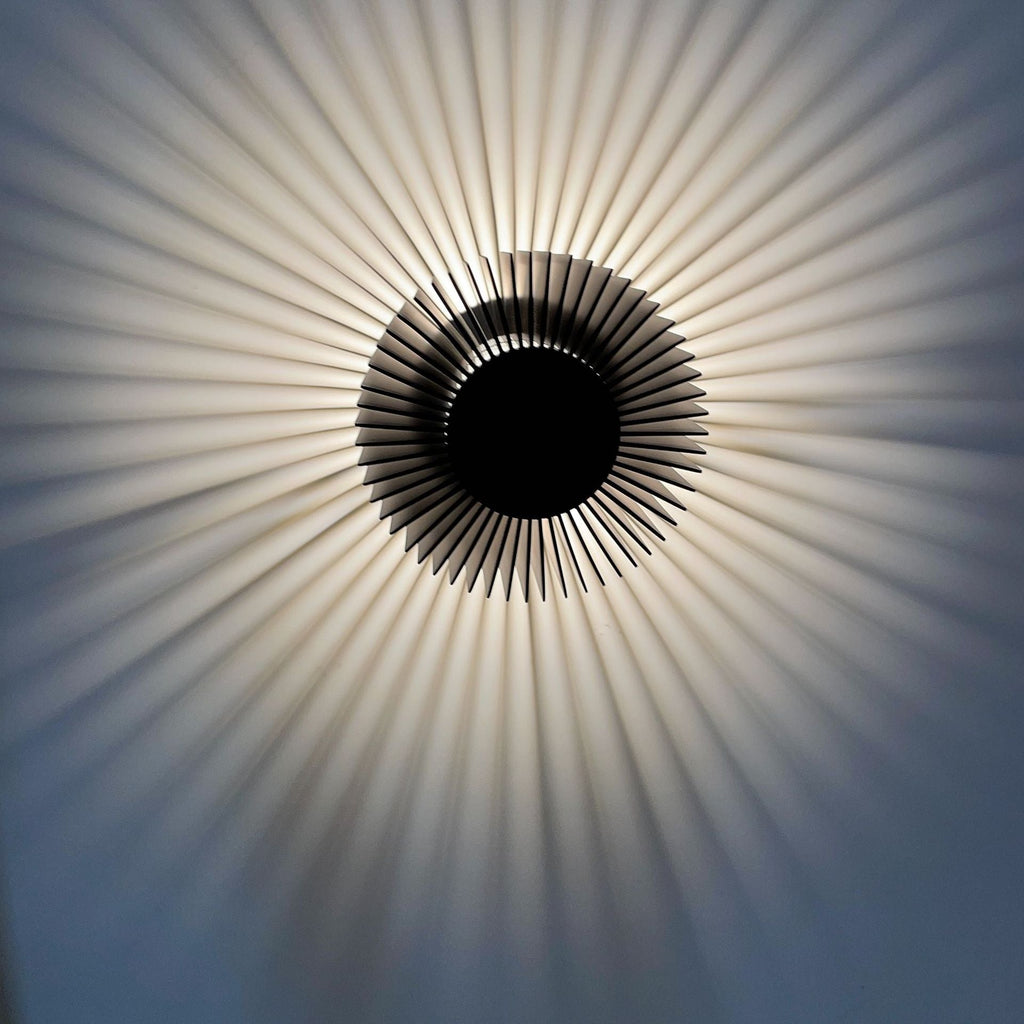 Modern Minimalist Aluminum Round Sunflower LED Wall Sconce