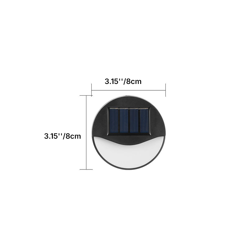 Modern Minimalist Solar LED Outdoor Patio Step Wall Light