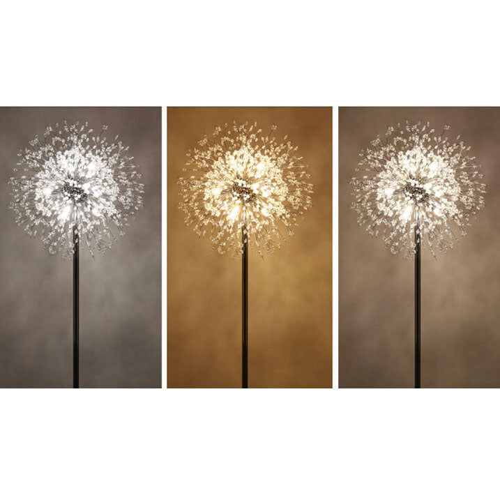 Modern Black 8-Light Floor Lamp