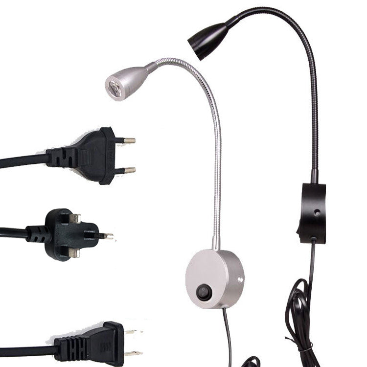 Modern Simple Hose Spotlight Rotatable LED Reading Wall Sconce