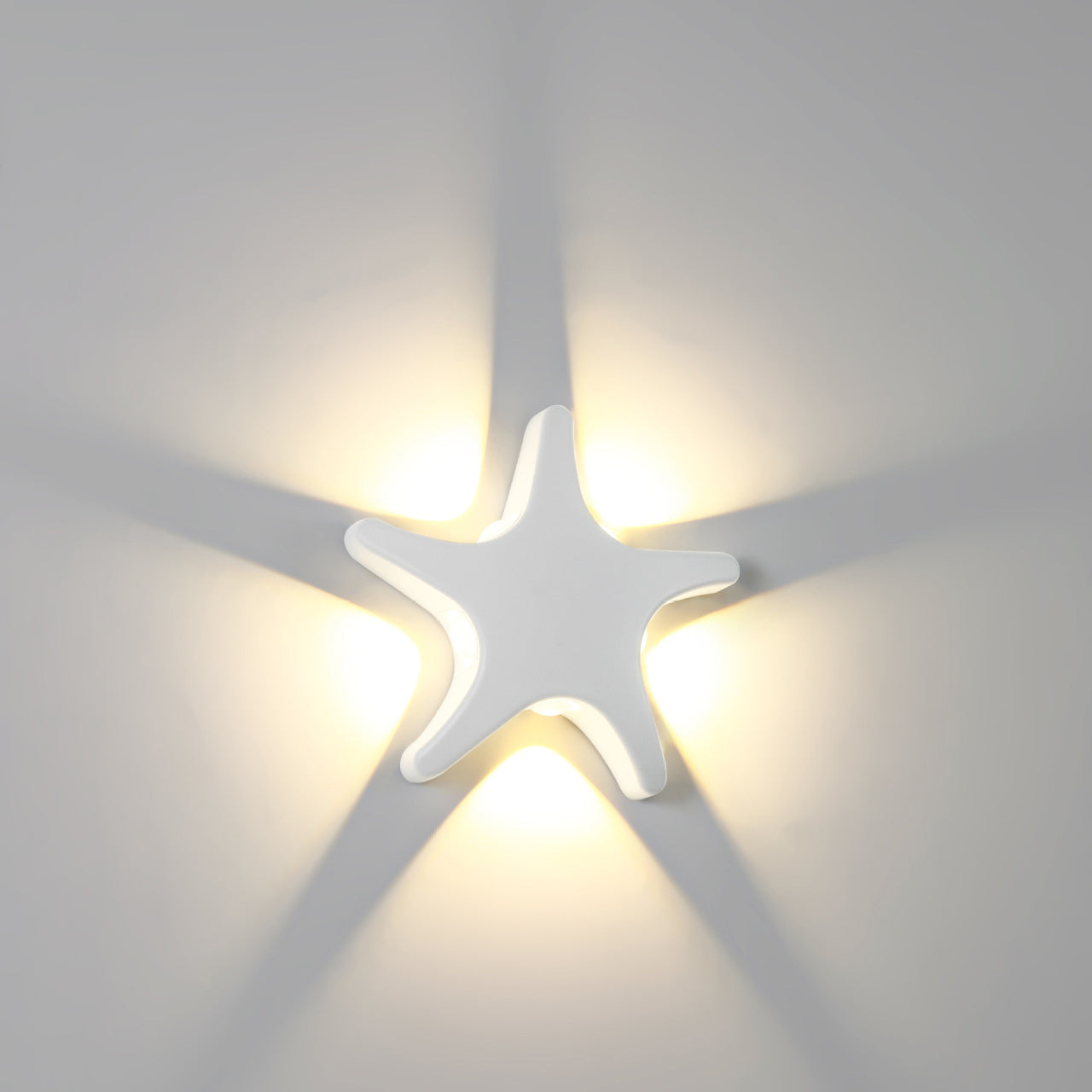 Contemporary Aluminum Starfish LED Waterproof Wall Sconce