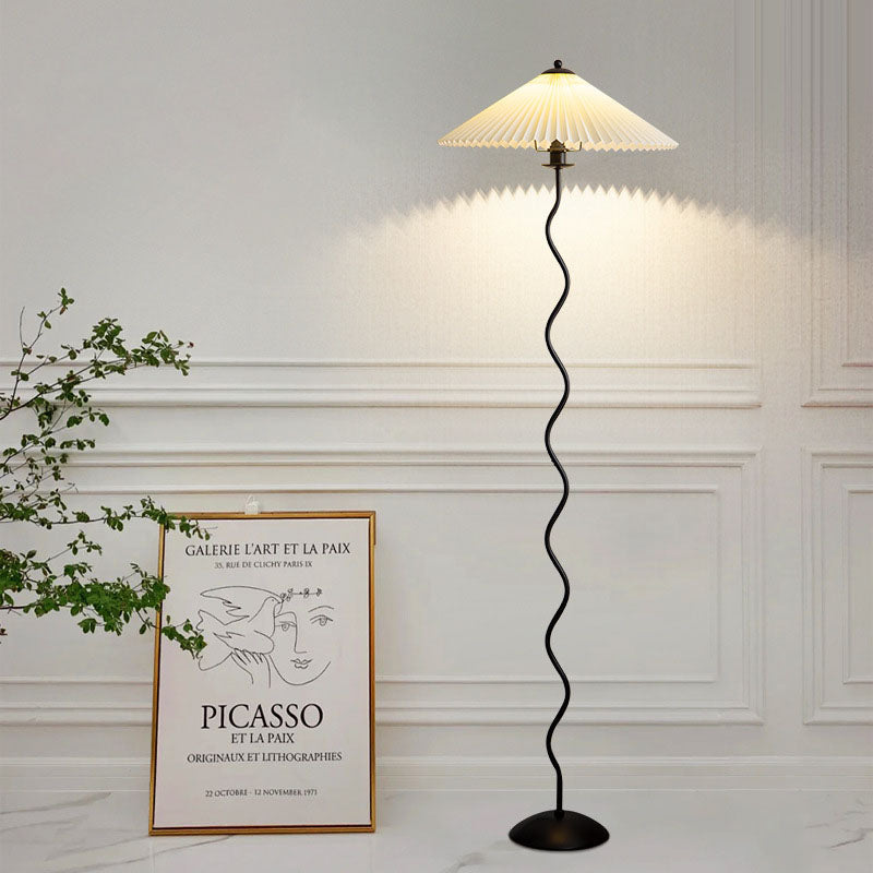 Vintage White Floor Lamp