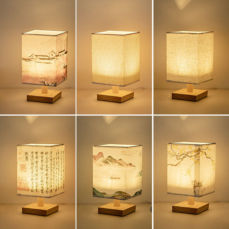 Creative Fabric Square USB LED Table Lamp