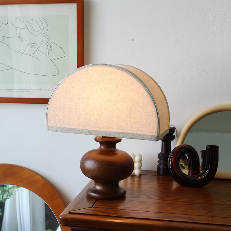 Japanese Wabi-Sabi Vintage Solid Wood Table Lamp Table Lamp