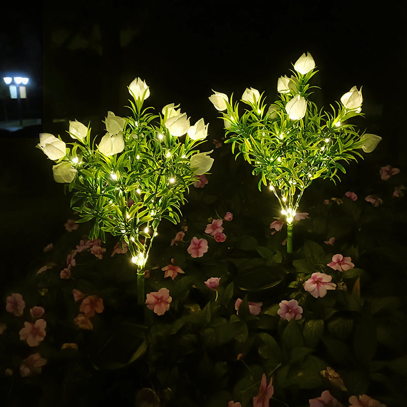 Contemporary White Outdoor Stake Light