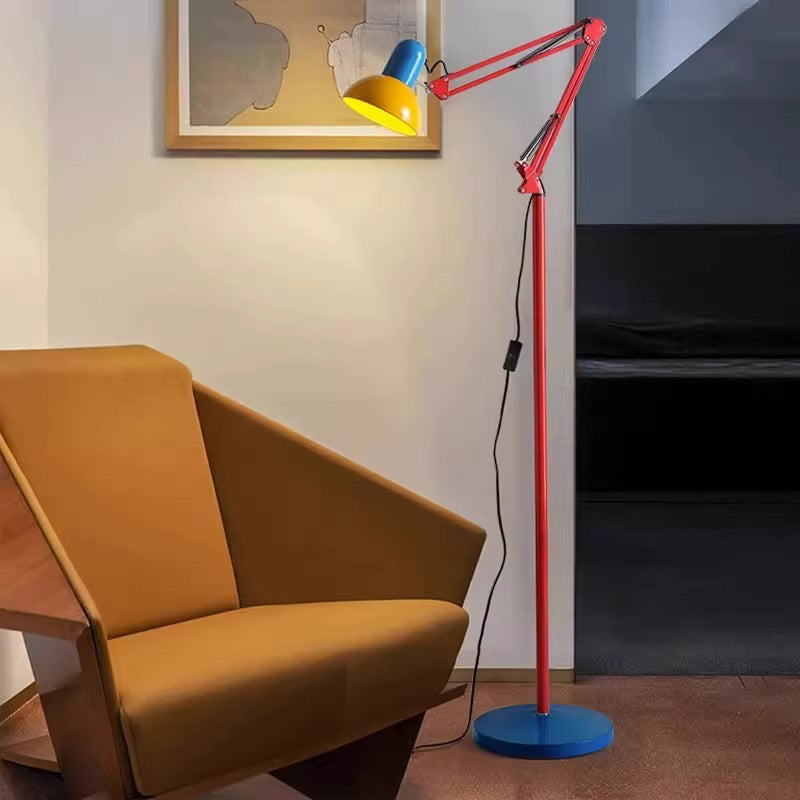 Sleek Modern Red Floor Lamp