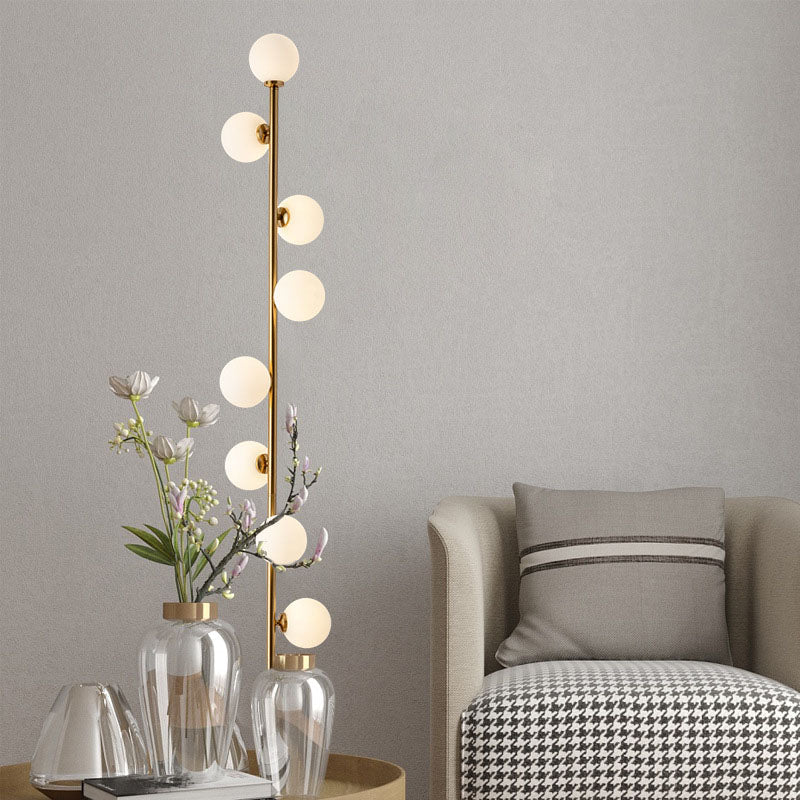 Scandinavian Gold 9-Light Floor Lamp