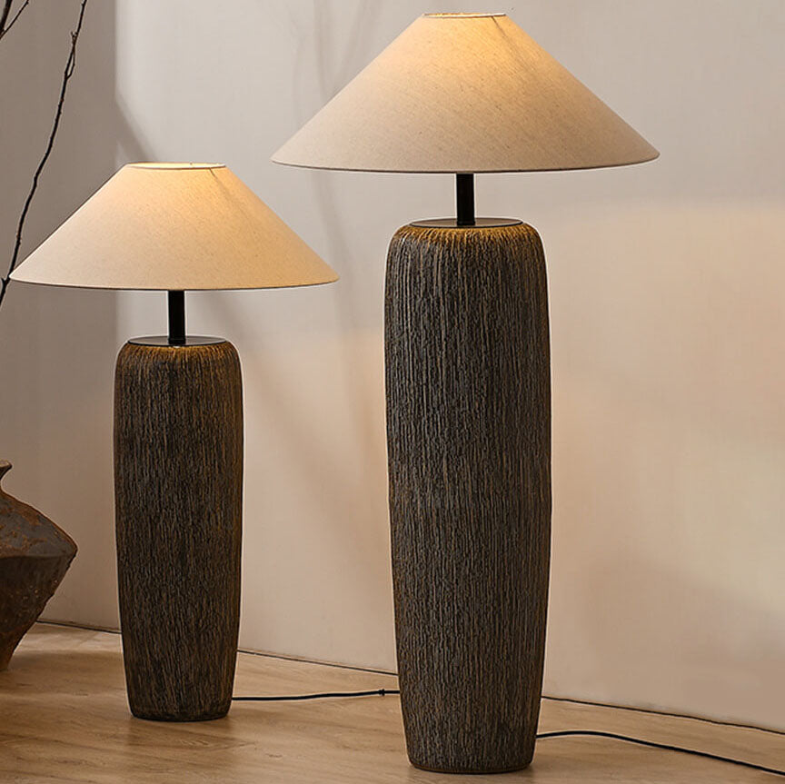Japanese Brown Floor Lamp