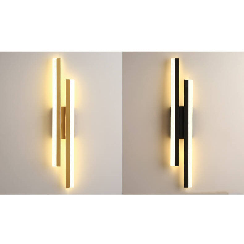 Modern Minimalist Lines Iron Acrylic LED Wall Sconce