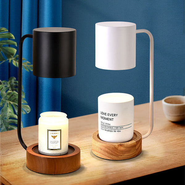 Japanese Minimalist Wood Table Lamp with Timed Table Lamp