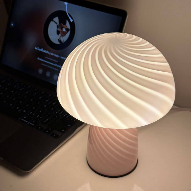 Modern Minimalist Mushroom Glass Table Lamp Table Lamp