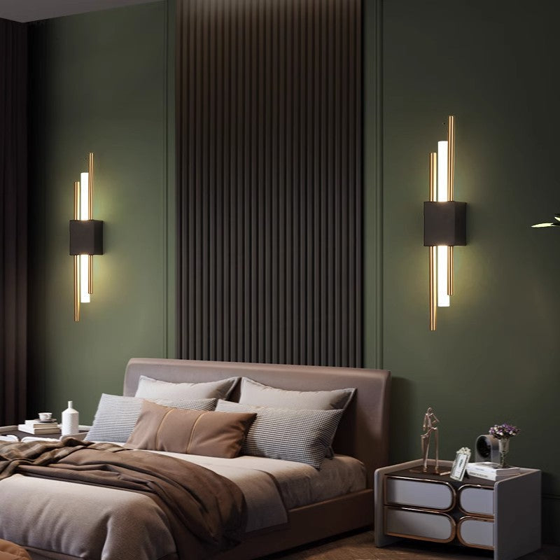 Modern Minimalist Iron Acrylic Strip LED Wall Sconce