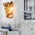 Modern Creative Resin Mermaid Crystal Shade 1-Light Wall Sconce