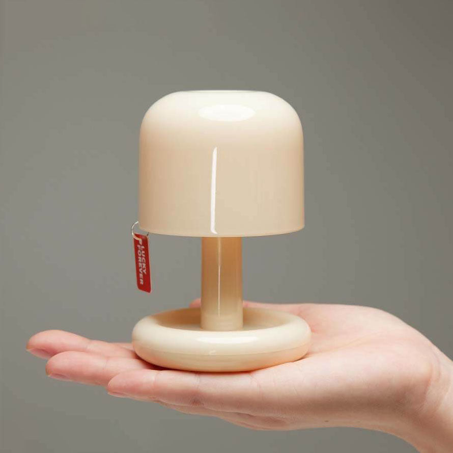 Modern Minimalist Decorative Mushroom Plastic USB Table Lamp