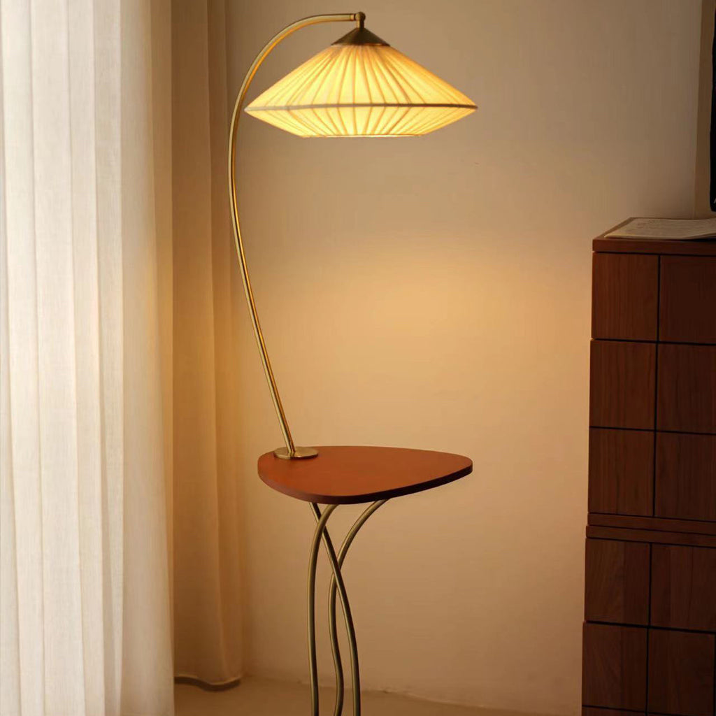 Vintage White Floor Lamp