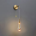 Modern Luxury Teardrop Crystal LED Wall Sconce