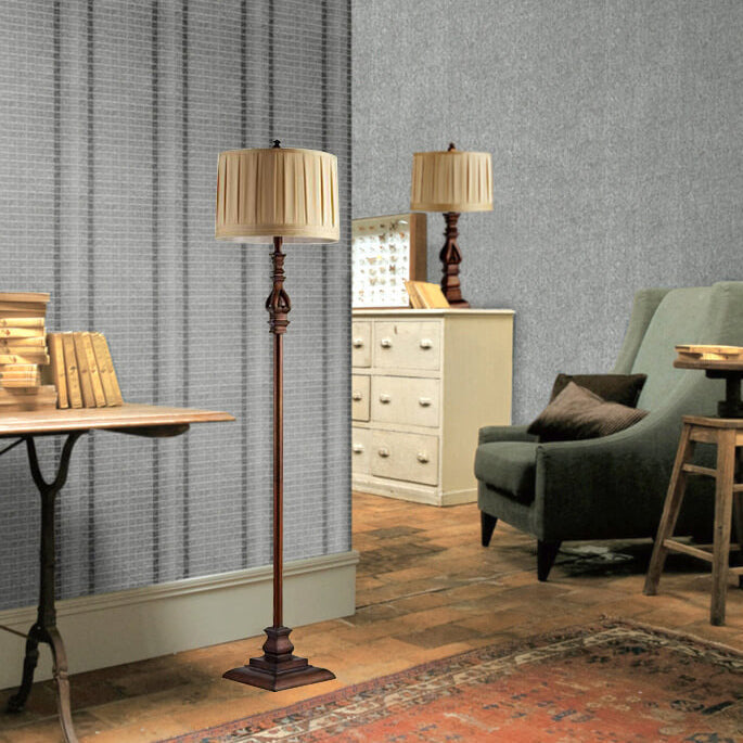 European Brown Floor Lamp