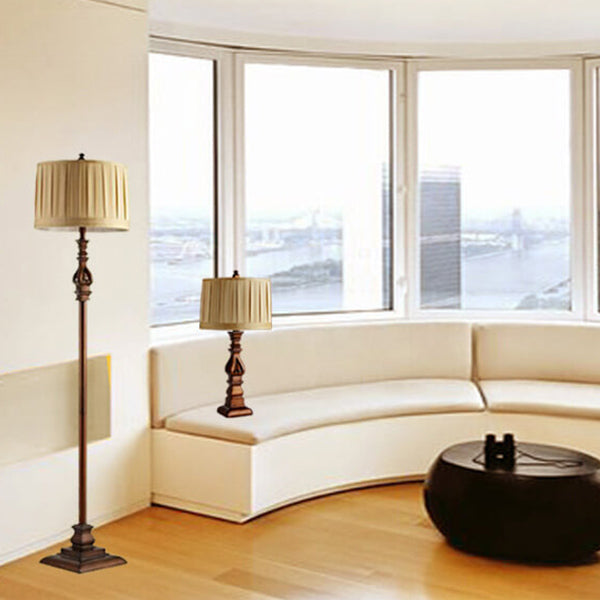 European Brown Floor Lamp