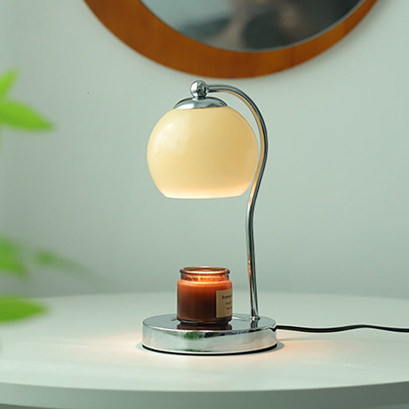 Modern Minimalist Orb Iron Glass 1-Light Melting Table Lamp