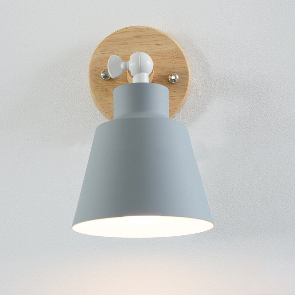 Nordic Minimalist Macaron Solid Color Rotatable Wall Sconce