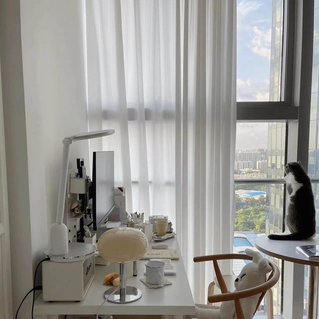 Modern Nordic Round Iron & Glass Table Lamp Table Lamp