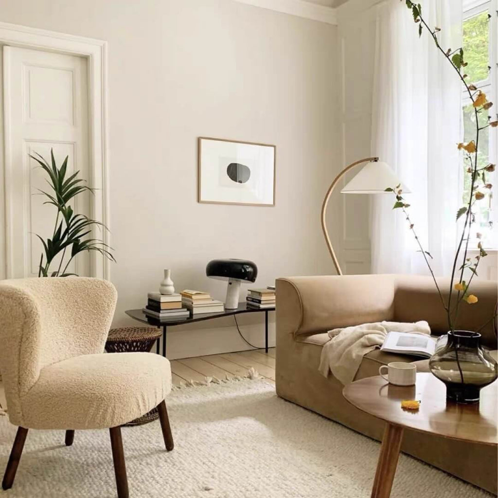 Modern Minimalist Log Wood Floor Lamp