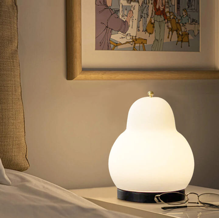 Traditional French Cream Pear Shape LED Table Lamp