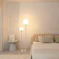 Modern Minimalist White 2-Light Floor Lamp