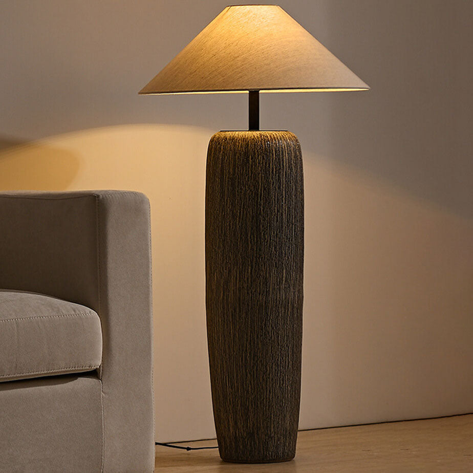 Japanese Brown Floor Lamp