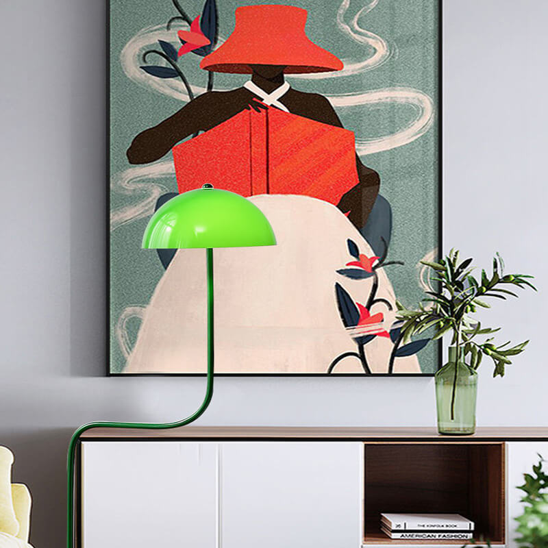 Scandinavian Green Floor Lamp
