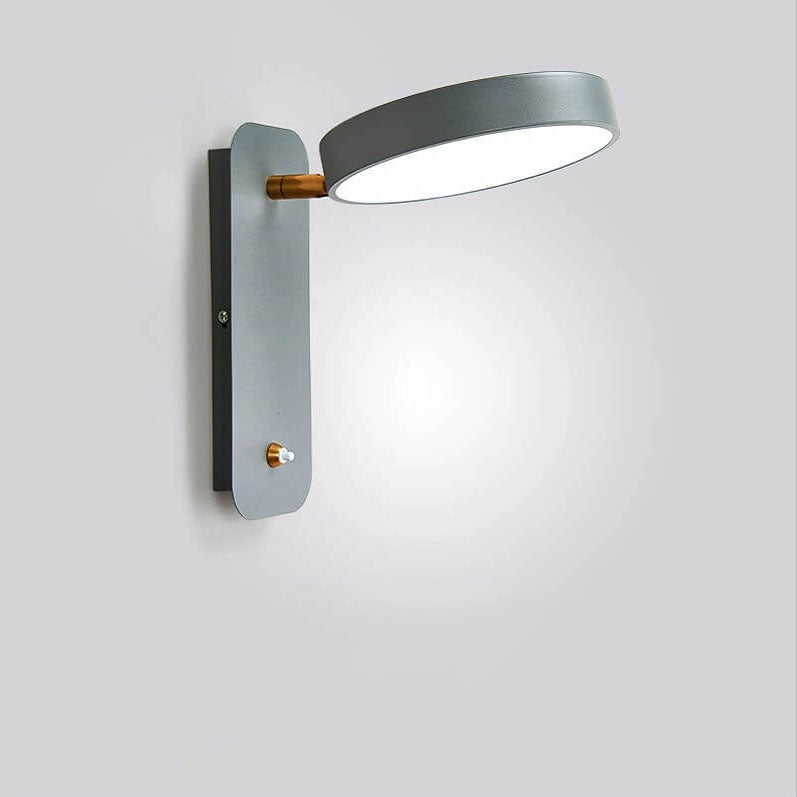 Nordic Simple Round Rotatable Switch LED Reading Wall Sconce