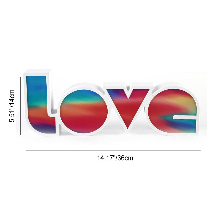 Creative PS LOVE Letters Wedding Valentines LED Table Lamp