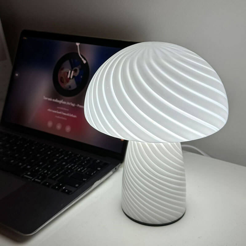 Modern Minimalist Mushroom Glass Table Lamp Table Lamp