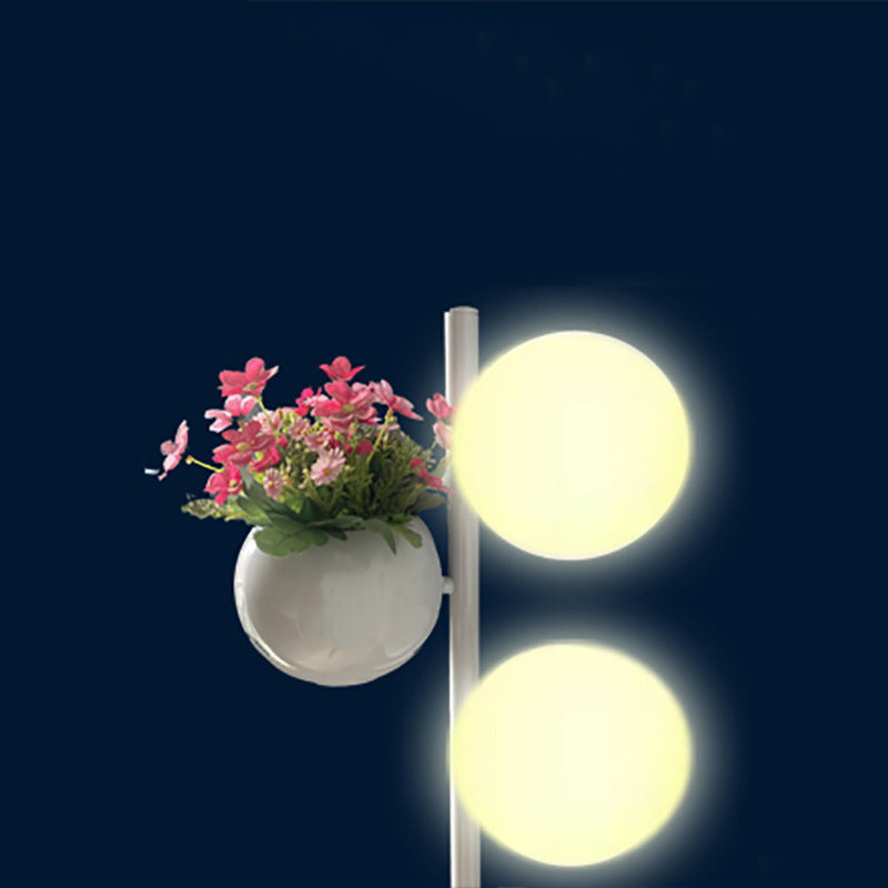 Modern White Outdoor Stake Light