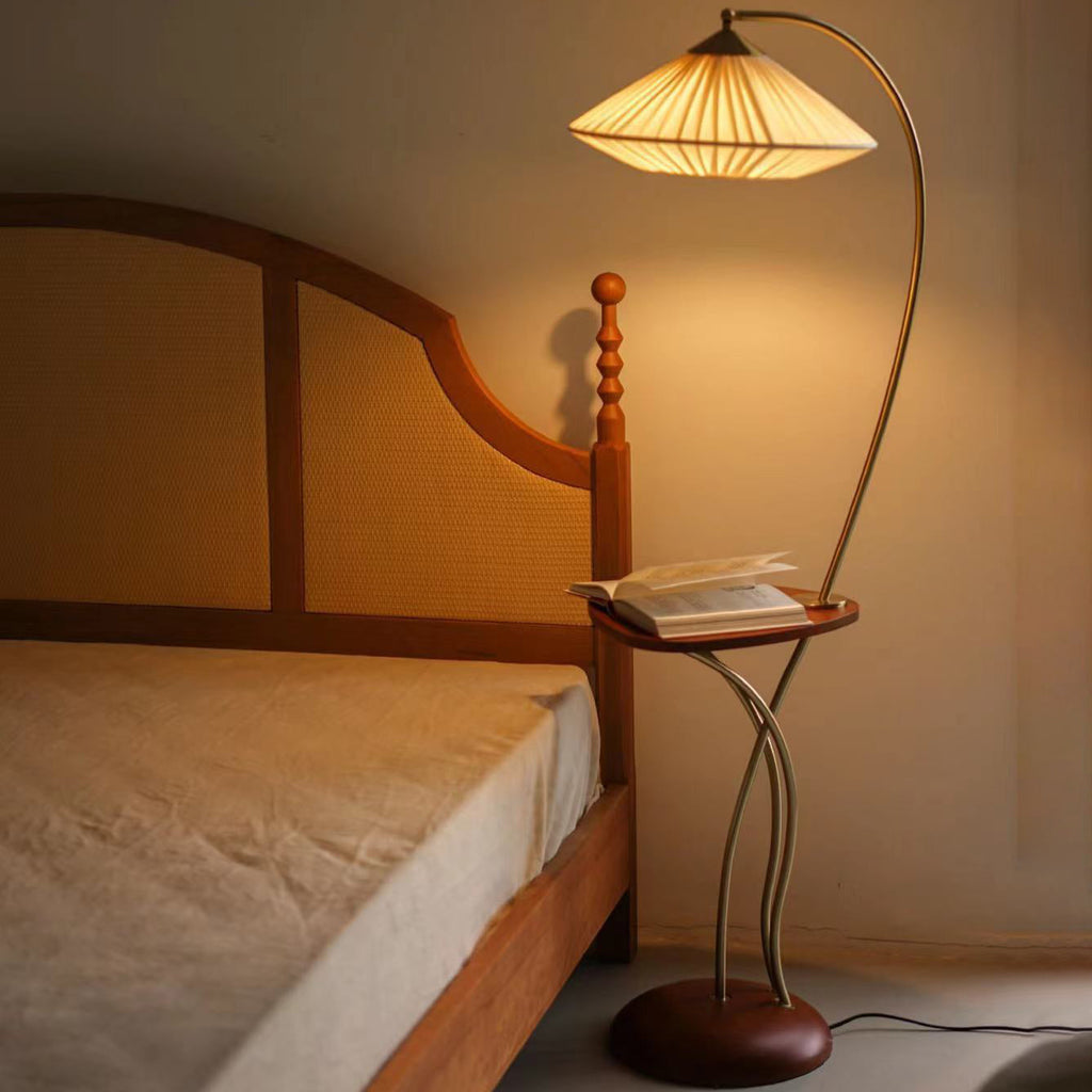 Vintage White Floor Lamp