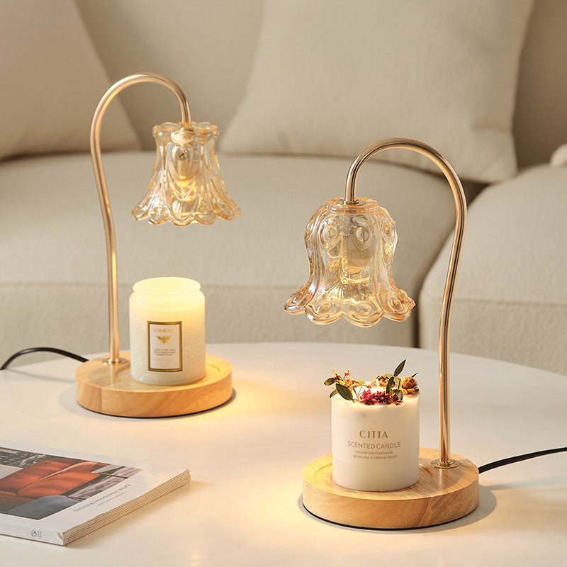 Modern Creative Simple Solid Wood Lily Of The Table Lamp