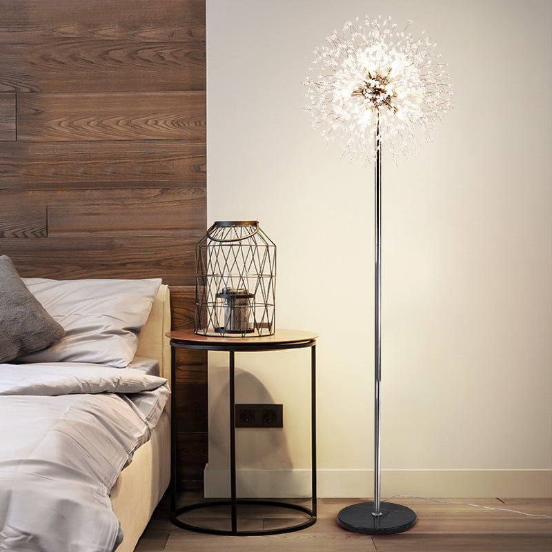 Modern Black 8-Light Floor Lamp