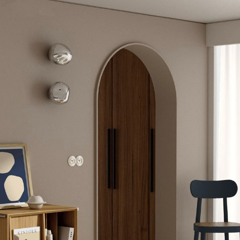 Modern Minimalist Irregular Spherical Glass Wall Sconce