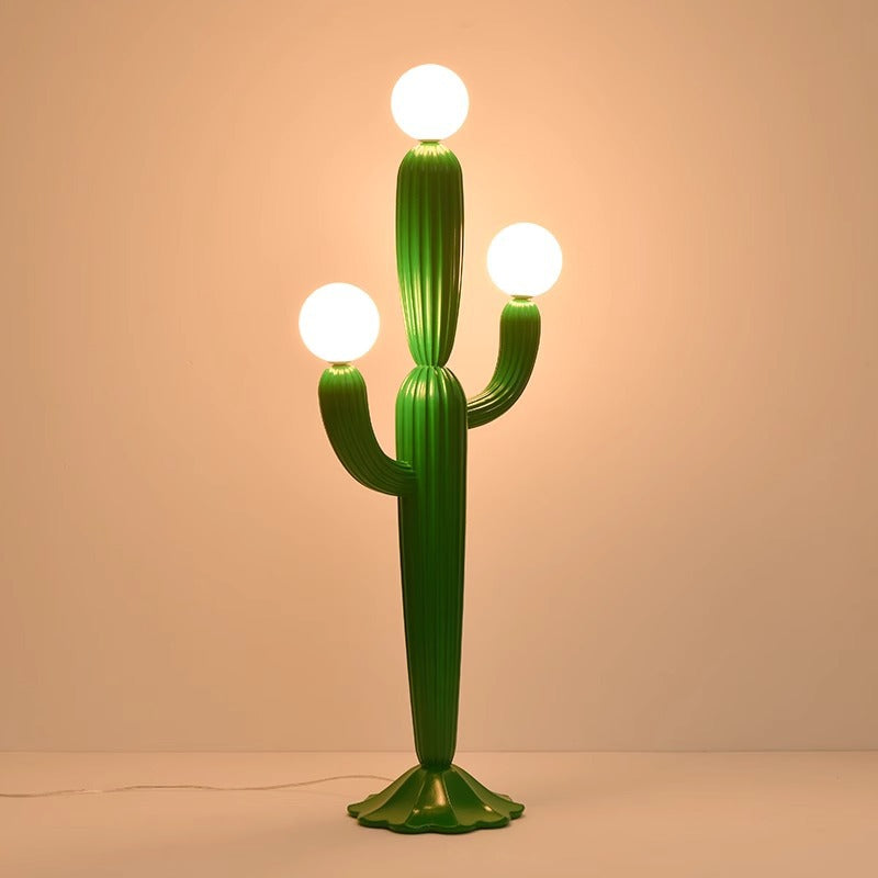 Contemporary Green 3-Light Floor Lamp